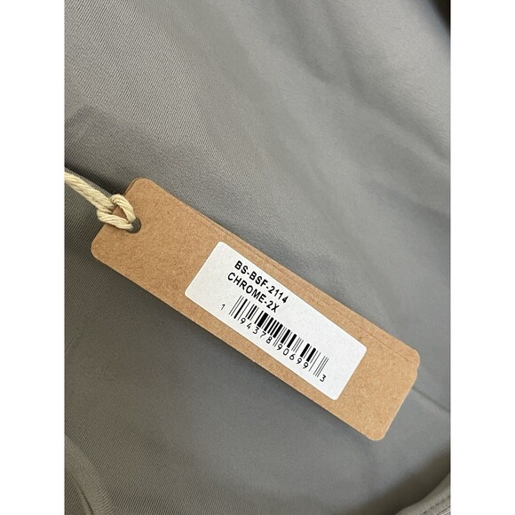 NWT SKIMS Lace Up Catsuit Chrome Long Sleeve Adjustable Size 2X Sold Out - Picture 6 of 8